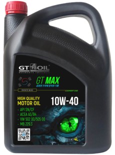 Масло моторное GT MAX 10W-40 (Export line)