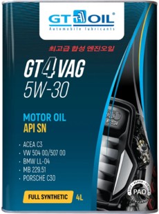 Масло моторное GT OIL 4 VAG 5W-30