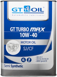 Масло моторное GT OIL Turbo Max 10W-40