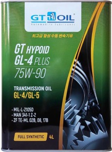 Трансмиссионное масло GT Hypoid GL-4 Plus 75W-90